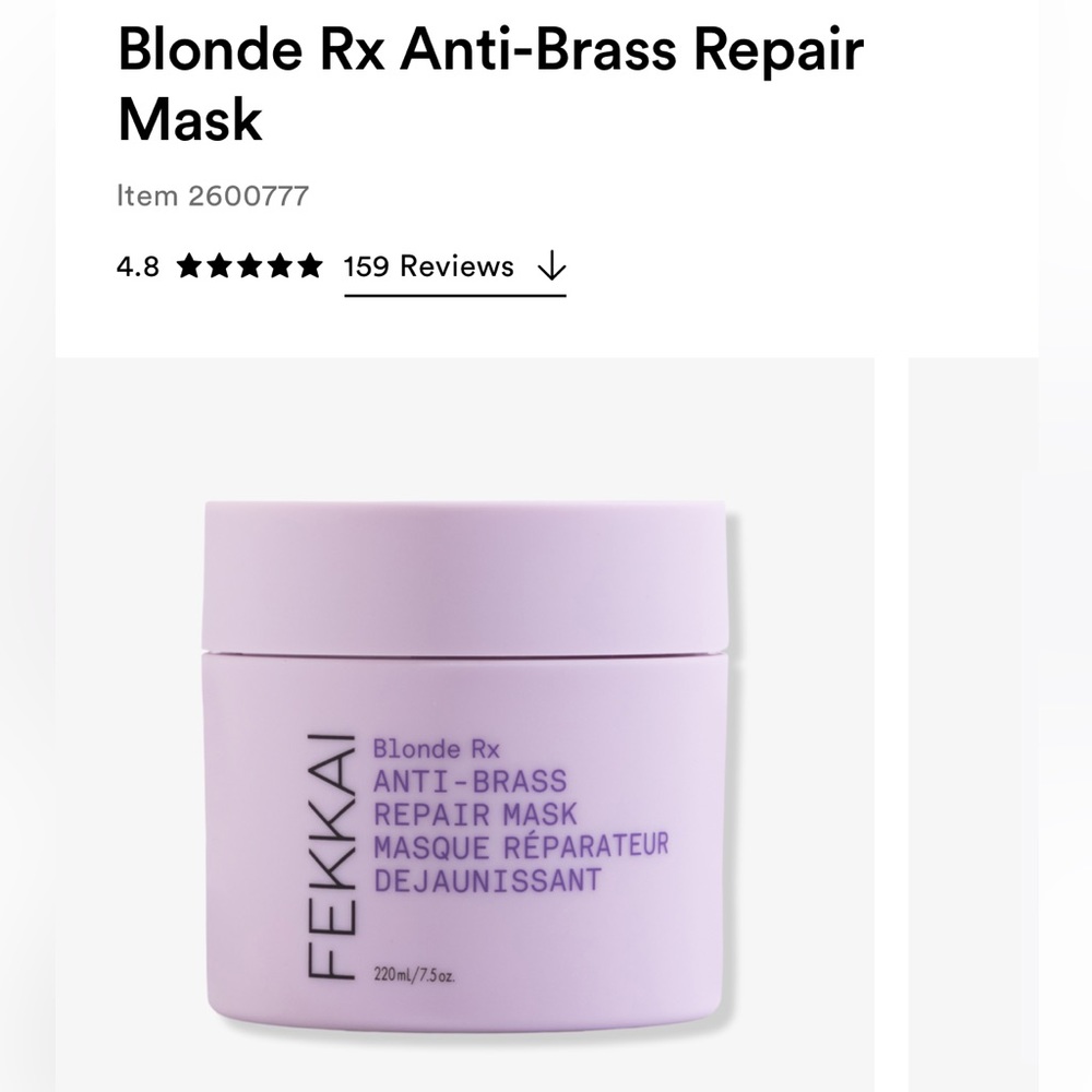 FEKKAI 🌺 Blonde Anti-Brass Repair Mask 220ml